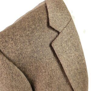 W H Belk 100% Camelhair 2 Button Sport Coat 3" Lapel Camel Color Mens Size 44L